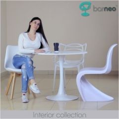 Стол Barneo T-3 Tulip style (RAL9003 белый, D80) в Ишиме - ishim.mebel24.online | фото 5