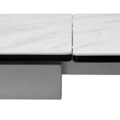 Стол BELLUNO 160 MARBLES KL-99 Белый мрамор матовый, итальянская керамика/ белый каркас, ®DISAUR в Ишиме - ishim.mebel24.online | фото 7