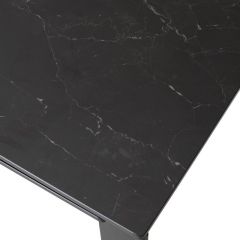 Стол CORNER 120 MATT BLACK MARBLE SOLID CERAMIC / BLACK, ®DISAUR в Ишиме - ishim.mebel24.online | фото 9