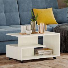 Стол журнальный "Bora-Bora" НМ 011.41 (Белый текстурный) в Ишиме - ishim.mebel24.online | фото 2