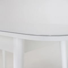 Стол раскладной со стеклом (опоры массив цилиндрический) "Хоста" в Ишиме - ishim.mebel24.online | фото 6