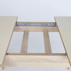 Стол раскладной со стеклом (опоры массив цилиндрический) "Хоста" в Ишиме - ishim.mebel24.online | фото 9