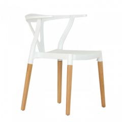 Стул Barneo N-218 Wishbone интерьерный кухонный белый в Ишиме - ishim.mebel24.online | фото