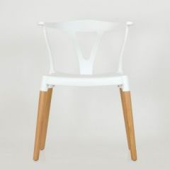 Стул Barneo N-218 Wishbone интерьерный кухонный белый в Ишиме - ishim.mebel24.online | фото 3
