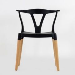 Стул Barneo N-218 Wishbone интерьерный кухонный черный в Ишиме - ishim.mebel24.online | фото 3