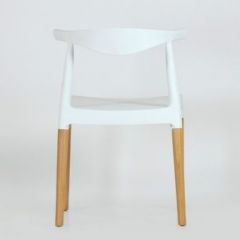 Стул Barneo N-219 Elbow интерьерный кухонный белый в Ишиме - ishim.mebel24.online | фото 2