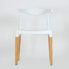 Стул Barneo N-219 Elbow интерьерный кухонный белый в Ишиме - ishim.mebel24.online | фото 3
