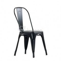 Стул Barneo N-240 Tolix (RAL9017 Черный) в Ишиме - ishim.mebel24.online | фото 1