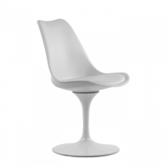 Стул Barneo N-8 Tulip style белый с белой подушкой в Ишиме - ishim.mebel24.online | фото