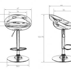 Стул барный DOBRIN DISCO LM-1010 (белый) в Ишиме - ishim.mebel24.online | фото 2