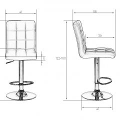 Стул барный DOBRIN KRUGER LM-5009 (белый) в Ишиме - ishim.mebel24.online | фото 2