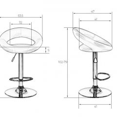 Стул барный DOBRIN MIRA LM-5001 (белый) в Ишиме - ishim.mebel24.online | фото 3