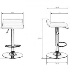 Стул барный DOBRIN TOMMY LM-3013 (белый) в Ишиме - ishim.mebel24.online | фото