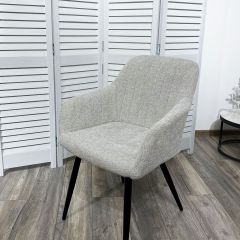 Стул BRANDY WZ2042-19 галечный серый фактурный велюр/ черный каркас М-City в Ишиме - ishim.mebel24.online | фото 5