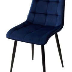 Стул CHIC BLUVEL-86 NAVY BLUE / черный каркас М-City в Ишиме - ishim.mebel24.online | фото