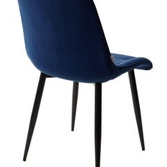 Стул CHIC BLUVEL-86 NAVY BLUE / черный каркас М-City в Ишиме - ishim.mebel24.online | фото 3
