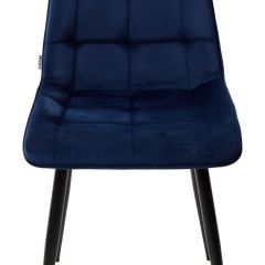 Стул CHIC BLUVEL-86 NAVY BLUE / черный каркас М-City в Ишиме - ishim.mebel24.online | фото 4