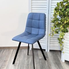 Стул CHILLI-Q SQUARE Oracul 795 Синий, экокожа PU / черный каркас, М-City в Ишиме - ishim.mebel24.online | фото 6