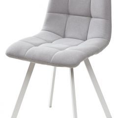 Стул CHILLI SQUARE UF860-02B серо-голубой, ткань/ белый каркас М-City в Ишиме - ishim.mebel24.online | фото