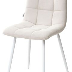Стул CHILLI UF860-01B бежевый, ткань/белый каркас М-City в Ишиме - ishim.mebel24.online | фото