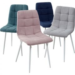 Стул CHILLI UF860-04B сиреневый, ткань/ белый каркас М-City в Ишиме - ishim.mebel24.online | фото 2
