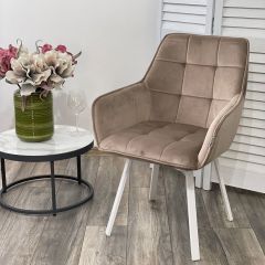 Стул MAVERICK 360 град. поворот. BLUVEL-40 BEIGE/ белый каркас, М-City в Ишиме - ishim.mebel24.online | фото 2