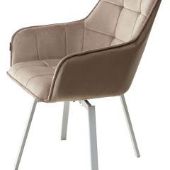 Стул MAVERICK 360 град. поворот. BLUVEL-40 BEIGE/ белый каркас, М-City в Ишиме - ishim.mebel24.online | фото 8