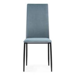 Стул на металлокаркасе Tod light blue / black в Ишиме - ishim.mebel24.online | фото