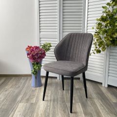 Стул VENA, цвет B28 Темно-серый, велюр / черный каркас М-City в Ишиме - ishim.mebel24.online | фото 5
