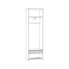 Трувор Шкаф для одежды 13.328.02 в Ишиме - ishim.mebel24.online | фото 2