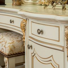 Туалетный стол + Зеркало Мона Лиза (крем) в Ишиме - ishim.mebel24.online | фото 4
