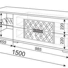 Тумба под ТВ Тиффани М03 (Белый) в Ишиме - ishim.mebel24.online | фото 2