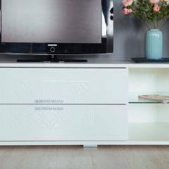 Тумба под ТВ Тиффани М03 (Белый) в Ишиме - ishim.mebel24.online | фото 4
