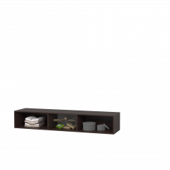 Тумба Подвесная 2 (белый/белый /белый лакобель) в Ишиме - ishim.mebel24.online | фото 3