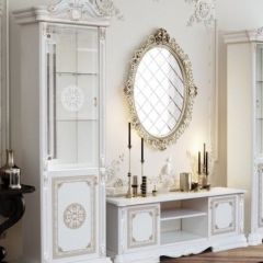Тумба ТВ (12.301) Грация (белый/золото) в Ишиме - ishim.mebel24.online | фото 2