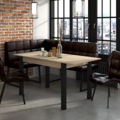 РЕАЛ Уголок кухонный (кожзам Борнео Умбер) в Ишиме - ishim.mebel24.online | фото