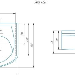 Умывальник мебельный "Уют 45" в Ишиме - ishim.mebel24.online | фото 2