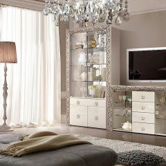 Зеркало большое Тиффани Premium черная/серебро (ТФ/02(П) в Ишиме - ishim.mebel24.online | фото 2
