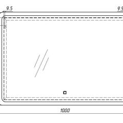 Зеркало Dream 100 alum с подсветкой Sansa (SD1024Z) в Ишиме - ishim.mebel24.online | фото 7
