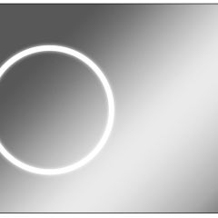 Зеркало Eclipse 100 black с подсветкой Sansa (SE1032Z) в Ишиме - ishim.mebel24.online | фото 1