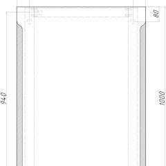 Зеркало Оттава 1000х700 с подсветкой Домино (GL7028Z) в Ишиме - ishim.mebel24.online | фото 8