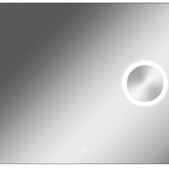 Зеркало Quadro 100 alum (линза) с подсветкой Sansa (SQL1030Z) в Ишиме - ishim.mebel24.online | фото 1