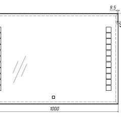 Зеркало Quadro 100 alum с подсветкой Sansa (SQ1019Z) в Ишиме - ishim.mebel24.online | фото 7