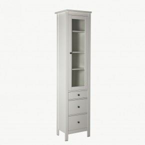 2.08.07.120.1 САГА шкаф с витриной 50 белый RU в Ишиме - ishim.mebel24.online | фото 2