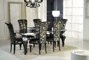 3224/TR Стол, черный с серебром СКИДКА 50% в Ишиме - ishim.mebel24.online | фото 1