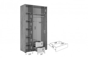 АДАМ Спальный гарнитур (модульный) белое дерево в Ишиме - ishim.mebel24.online | фото 15