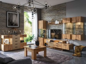 АЛТЕЯ Пенал Стекло (Дуб крафт) в Ишиме - ishim.mebel24.online | фото 3