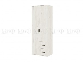 АЛТЕЯ Шкаф 2-х ств (Дуб крафт белый) в Ишиме - ishim.mebel24.online | фото