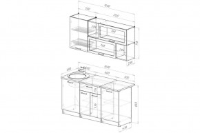 АНТИКА Кухонный гарнитур Стандарт (1600 мм) в Ишиме - ishim.mebel24.online | фото 2