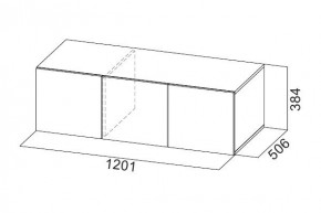 Антресоль 1200 «ШК-5» Белый текстурный в Ишиме - ishim.mebel24.online | фото 3